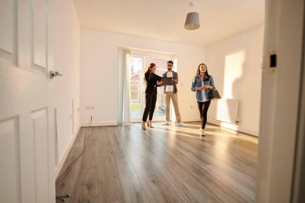 Agent giving tips to first-time tenants